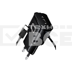 Сетевое зарядное устройство Qumo Energy (Charger 0025) 2.1A, встроенный кабель TYPE-C, черный, фото 1