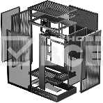 Компьютерный корпус Deepcool CH270 DIGITAL без БП, черный, MICRO ATX/MINI-ITX, фото2