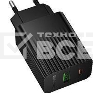 Сетевое зарядное устройство BOROFONE (6941991122873) BAS76A 1USB+1Type-C 3.0A QC3.0 PD 30W черный