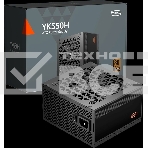 Блок питания ПК Power Supply PCCooler, 550W 80+ Bronze (ATX, ATX 2.52, Non-modular, 1x24(20+4)pin 550мм, 1xCPU(4+4)pin 650мм, 1xPCIe*2 8(6+2)pin 500+120мм, 4xSATA*3+MOLEX4pin*1, Active, 120x120мм, 140x150x86mm, APFC, OVP/UVP/OCP/SCP/OTP/OPP/SPD), фото 1