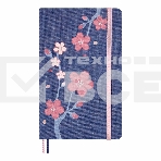 Блокнот Moleskine LIMITED EDITION SAKURA LESU08QP060BOX Large 130х210мм, обложка текстиль, 176 страниц, линейка, твердая обложка, подарочная коробка, синий, 2025, фото10