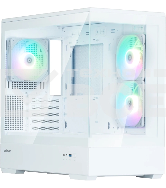 Компьютерный корпус ZALMAN P30 V2, MATX, белый, WINDOW, 2x3.5