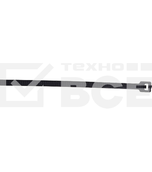 Нейлоновые стяжки Fortisflex КСС 3х200 мм черный 100 штук