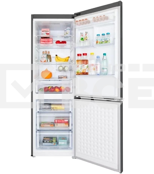 Холодильник Maunfeld MFF187NFIX10 нержавеющая сталь двухкамерный 232/98л морозилка снизу