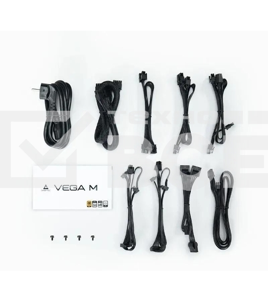 Блок питания Chieftec Vega M PPG-1000-C (ATX 3.1, 1000W, 80 PLUS GOLD, Active PFC, 135mm fan, Gen5 PCIe, Full Cable Management) Retail