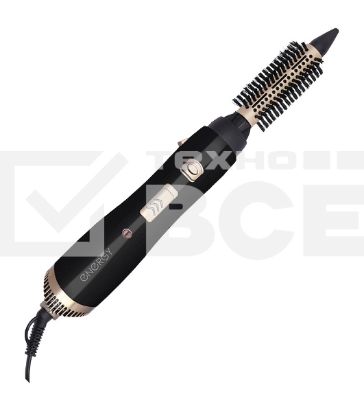 Фен-расческа Energy EN-845 черный/золотистый, 1000 Вт