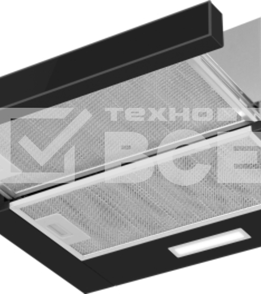Вытяжка Weissgauff TEL 500 Black Glass