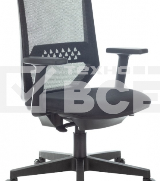 Кресло эргономичное Бюрократ MC-611N черный TW SQU BL сетка/ткань крестов. пластик