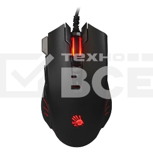 Мышь проводная A4Tech Bloody V9M черный, 4000 dpi, USB, кнопки - 9