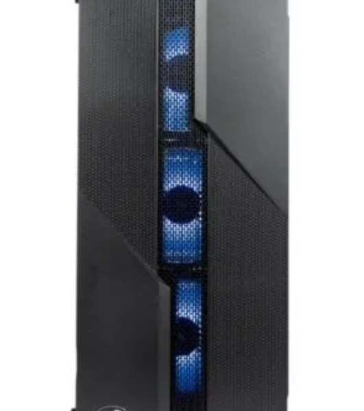 Компьютерный корпус ATX Eurocase A85 4ARGB черный без БП закаленное стекло USB 3.0
