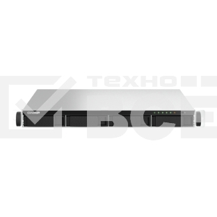 Сетевое хранилище SMB QNAP TS-464U-8G NAS 4 HDD trays, rackmount 1U, 1 PSU. 4-core Intel Celeron N5105/N5095 2.0-2.9 GHz, 8 GB RAM MAX, 2x2.5GbE, 2xUSB 3.2 Gen 2 (10Gbps), 2xUSB 2.0, 1xHDMI, PCIe Gen 3 x2 , W/o rail kit RAIL-B02
