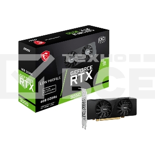 Видеокарта MSI RTX3050 LP 6G OC NVIDIA GeForce RTX 3050 6Gb 128bit PCI-E 4.0 GDDR6 1492/14000 HDMIx2 DPx1 HDCP Ret low profile