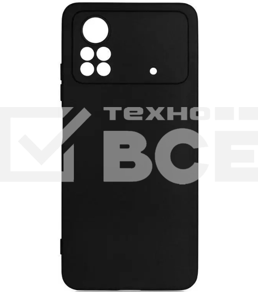 Чехол (клип-кейс) DF poCase-04, для Xiaomi Poco X4 Pro 5G, черный pocase-04 (black)