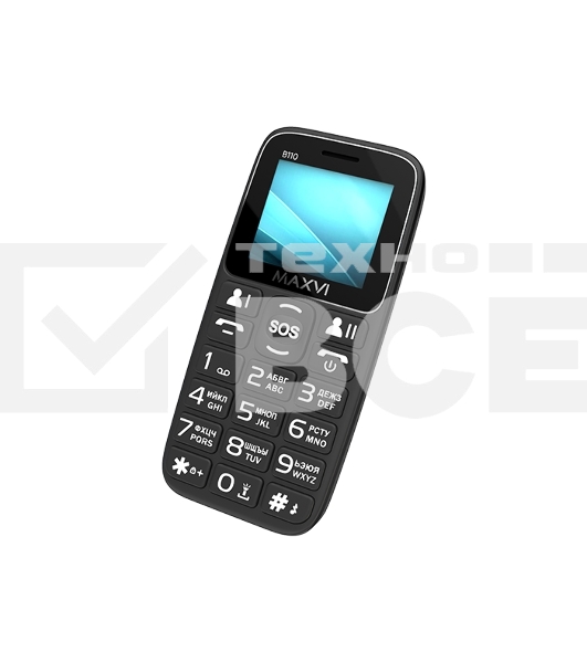 Мобильный телефон Maxvi B110 черный