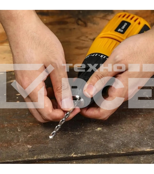 Дрель-шуруповерт Deko DKD500 083-1002, Сетевой, 500Вт, Кейс