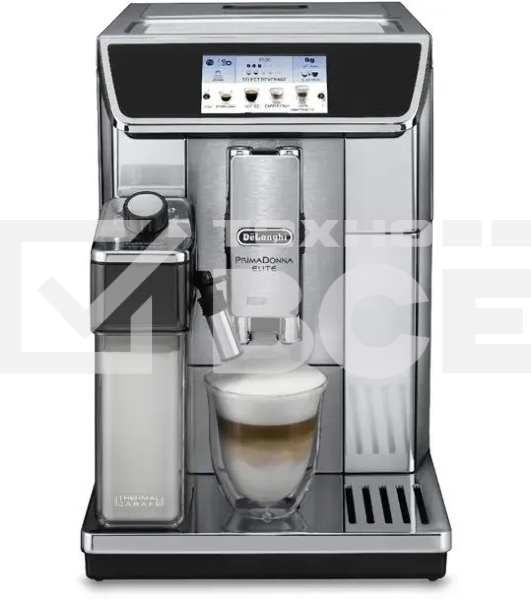 Кофемашина автоматическая DeLonghi ECAM650.75.MS металлик/черный, исп. кофе - молотый/зерновой, 2 л, 1450 Вт, 19 Бар.