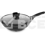 Сковорода ВОК Rondell Escurion RDA-870, 28 см, съемная ручка, с крышкой, черный, фото 1