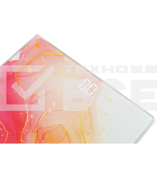 Весы напольные электронные Hyundai H-BS03951 макс.180кг розовый/белый