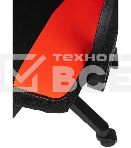 Кресло игровое Zombie Rudger черный/красный