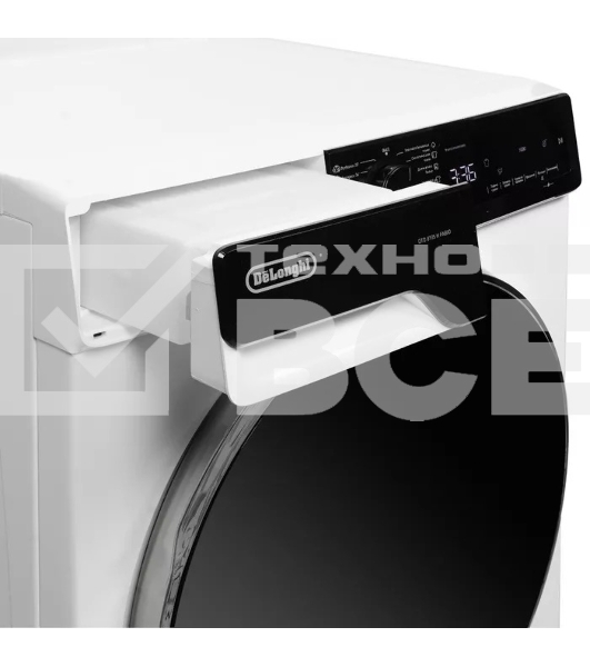 Сушильная машина Delonghi DTD 8105 Н FABIO белый, 8 кг, сушка - конденсационная, программ - 15, 59.6 x 84.5 x 56.5 см