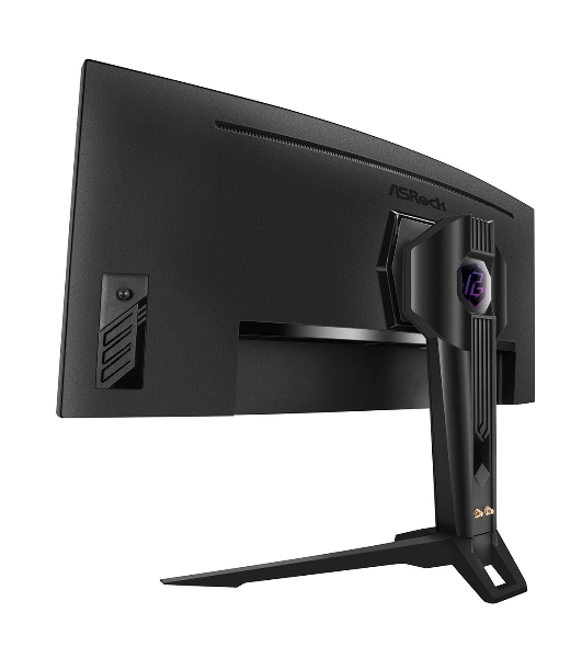 Монитор 34' ASRock Phantom Gaming PG34QRT2B VA 3440x1440, 180 Гц, 1 мс, 16:9, 500 кд/м², 2xHDMI, 2xDP, изогнутый 1500R, черный