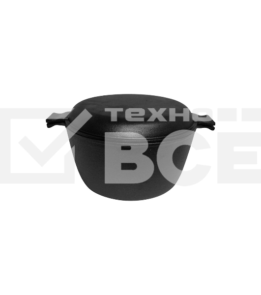 Кастрюля MALLONY CC-24/45 с крышкой-сковородкой,чугун, 4,5 л.