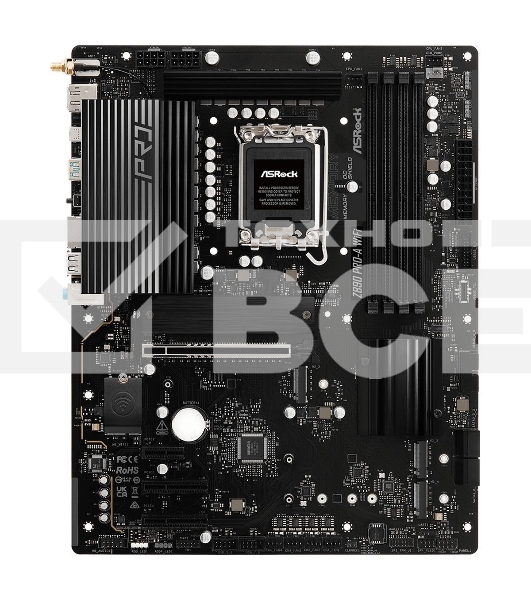 Материнская плата ASRock Z890 PRO-A WIFI, LGA 1851, Intel Z890, 4xDDR5, 4xSATA, 4xM.2, 1xPCIe 5.0 x16, 2xPCIe 4.0 x4, 1xPCIe 4.0 x1, 1xHDMI, 1xDP, 1xThunderbolt 4, 1x2.5Gb LAN, 4xUSB-A 3.2 Gen 1, 2xUSB-A 3.2 Gen 2, 1xUSB-C 3.2 Gen 2, 2xUSB-C Thunderbolt 4