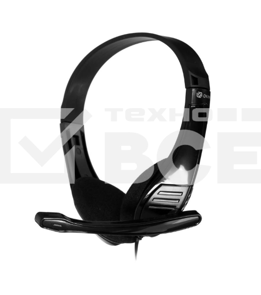 Наушники с микрофоном Oklick HS-M150 черный 2.2м накладные оголовье (NO-003N)