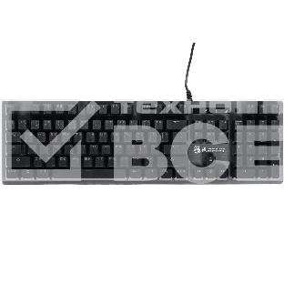 Клавиатура проводная A4Tech B760 механическая черный/серый USB Gamer LED