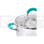 Кастрюля MALLONY BRAVO нержавеющая сталь, со стеклянной крышкой, 5,1 л, d-22, фото7