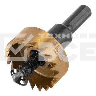 Коронка по металлу Denzel HSS, 35 мм, нитридтитановое покрытие