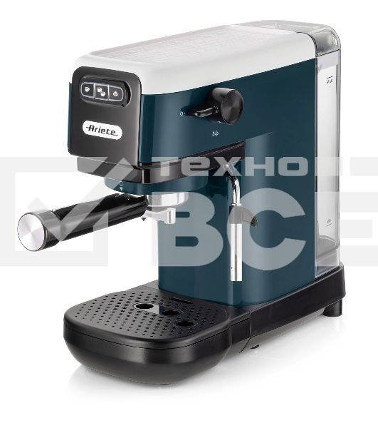 Кофеварка рожковая Ariete 00M139911AR0 маренго/белый, молотый/капсулы, 1,1 л, 1300 Вт 15 бар