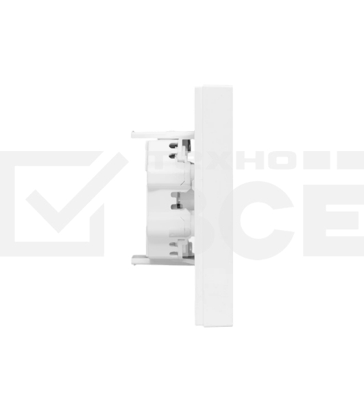 Розетка 2-м EKF UP1-SOW-200 СП Эпика 16А без заземл. без защ. шторок с рамкой механизм бел.