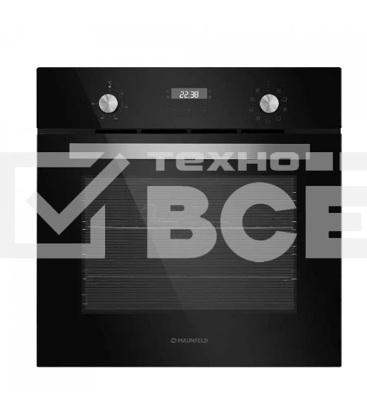 Духовой шкаф электрический Maunfeld EOEM.589B черный/серебристый, встраиваемый