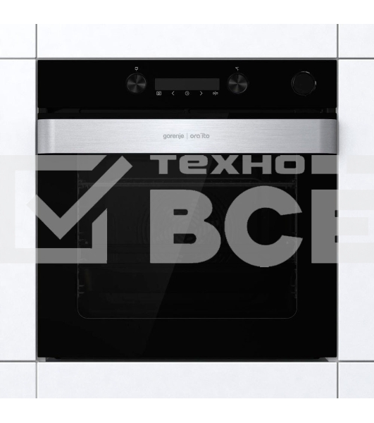 Встраиваемый духовой шкафКоллекция: Ora-Ito, Тип: независимый, Габаритные размеры (ВxШxГ), см: 59.5 х 59.5 х 56.4, : черный, Количество режимов: 11, Тип очистки: паром AquaClean, Телескопические направляющие: на 1 уровне