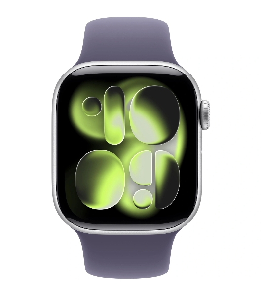 Смарт-часы Apple Watch Series 11 GPS 46mm Silver Al Case Purple Fog Sport Band M/L A3333 (MEVA4X/A)