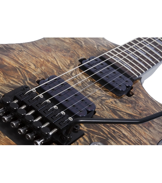 Электрогитара SCHECTER OMEN ELITE-6 FR CHAR - электрогитара 6-струнная, Charcoal (CHAR) - древесный
