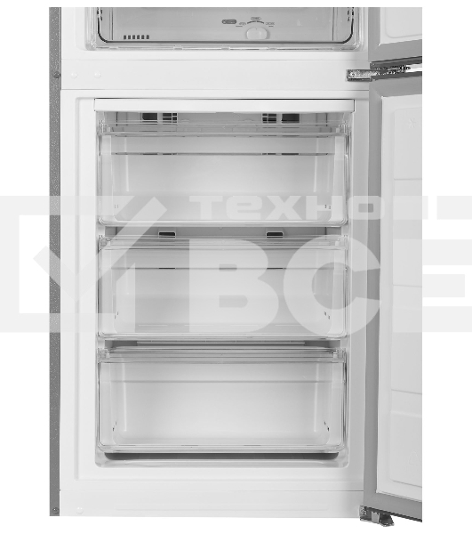 Холодильник Hyundai CC3595FIX нержавеющая сталь двухкамерный 245/115л морозилка снизу