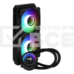 Система водяного охлаждения AeroCool / Formula Mirage L240 черный, 120 мм, алюминий/медь, 2300 об/мин, 26.8 дБ, 4 pin, 400 Вт, 27 мм