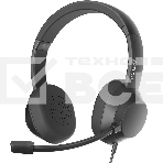 Гарнитура проводная с микрофоном A4Tech Fstyler FH150U черный 2м накладные USB оголовье (FH150U BLACK), фото 1