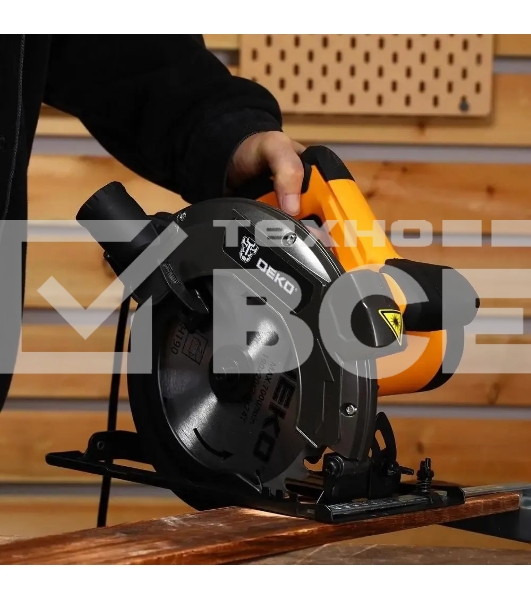 Циркулярная пила (дисковая) Deko DKCS1800-190 Laser 1800Вт (настольная) D диска.:190мм (083-1011)