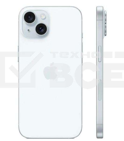 Смартфон Apple iPhone 15, 6/256Gb, голубой