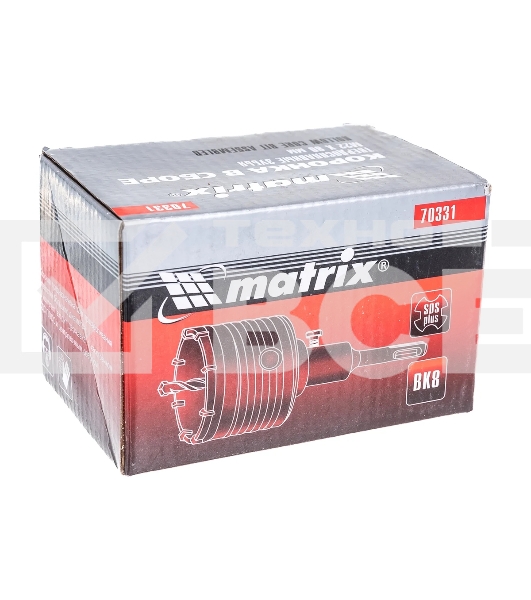 Коронка в сборе MATRIX М22x80 мм, SDS PLUS 70331