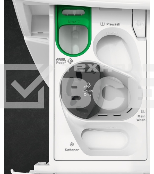 Стирально-сушильная машина AEG LWR85165O белый загр.фронтальная макс.:10кг 1551об/мин класс: A