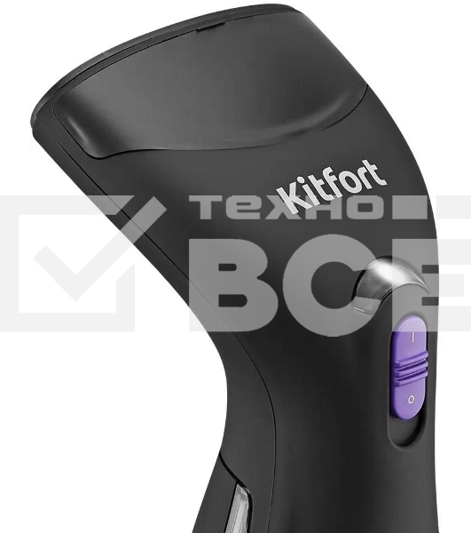 Отпариватель ручной Kitfort КТ-9199, 900Вт, черный/фиолетовый