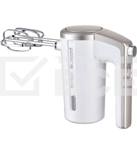 Миксер Polaris PHM-2024 CordLess беспроводной (200вт,,3 скор.режима) белый