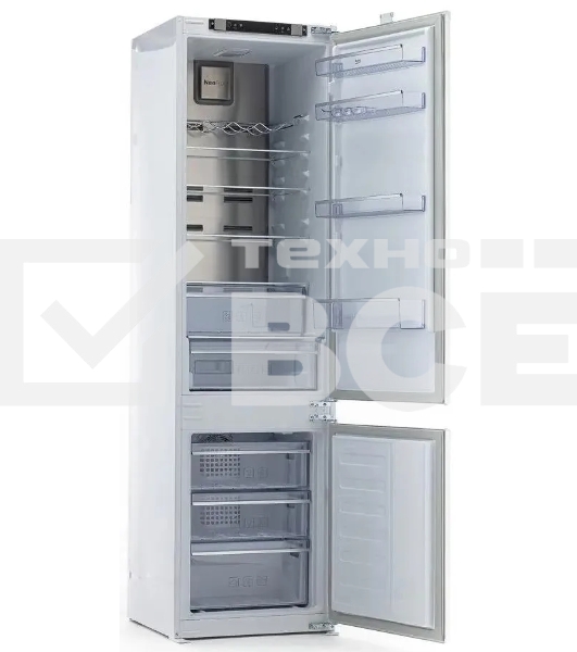 Встраиваемый холодильник Beko Diffusion BCNA306E2S двухкамерный белый