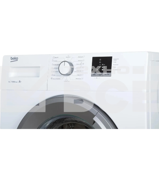 Стиральная машина Beko ELE67511ZSW (R) белый, загрузка фронтальная 6 кг, 1000 об/мин., класс: А