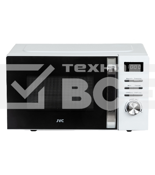 Микроволновая печь JVC JK-MW260D белый, 20 л, 700 Вт, переключатели - кнопки/поворотный механизм