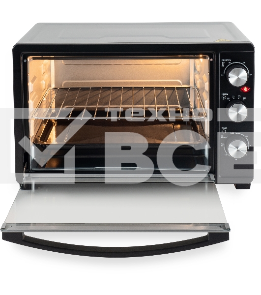 Мини-печь Hyundai MIO-HY074 30л. 1500Вт серебристый/черный